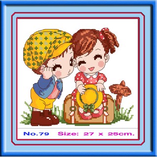 ไอแอมครอสติช iamcrossstitch DIY รหัส L-079 30x30 cm. ชุดอุปกรณ์งานฝีมือปักครอสติชครบชุด