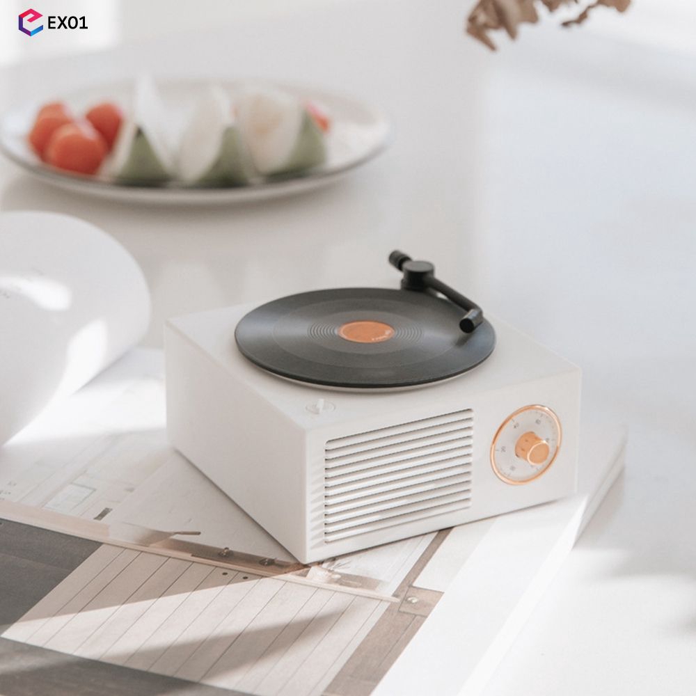 Retro Bluetooth Wireless Speaker Nostalgic Record Player Style