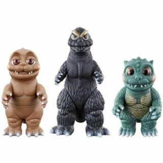 [Direct from Japan] Bandai Godzilla Movie Monster Series Godzilla kun Little Minilla set Japan NEW