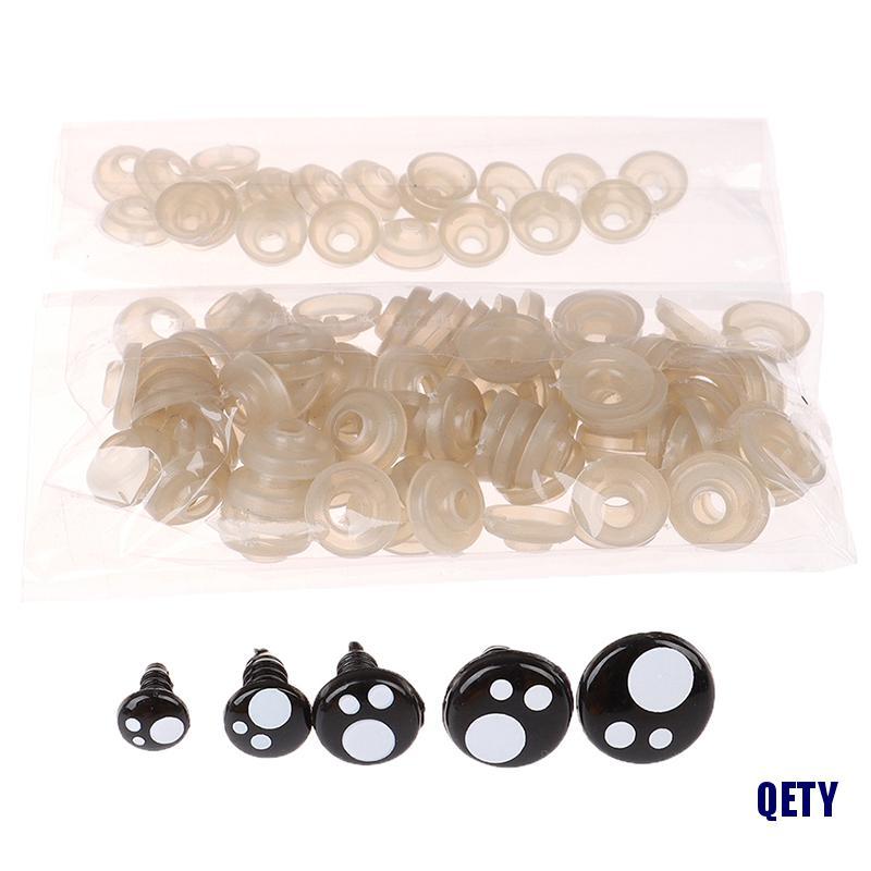 (QETY)100pcs 8-16mm Doll Eyes Cartoon Safety Eyes for Handmade Eyes ...