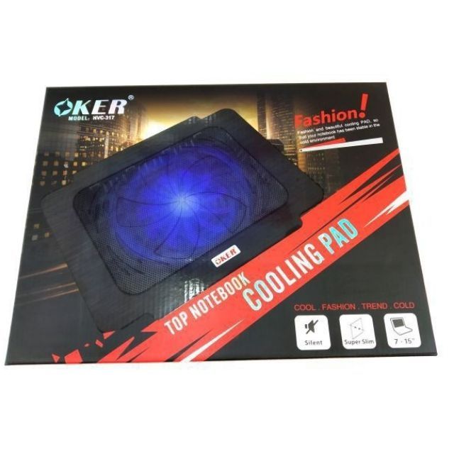ะัดลม โน๊ตบุ๊ค พัดลมรอง โน๊ตบุ๊ค Cooling notebook OKer H317