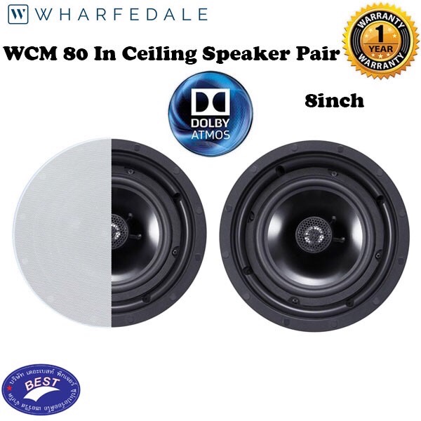 rrp £299 Pair Wharfedale WCM-80 In Ceiling Speakers