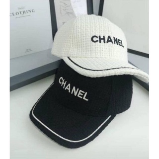 หมวก CHANEL ผ้าทวิต งานHi-ent มีโลโก้ภายใน