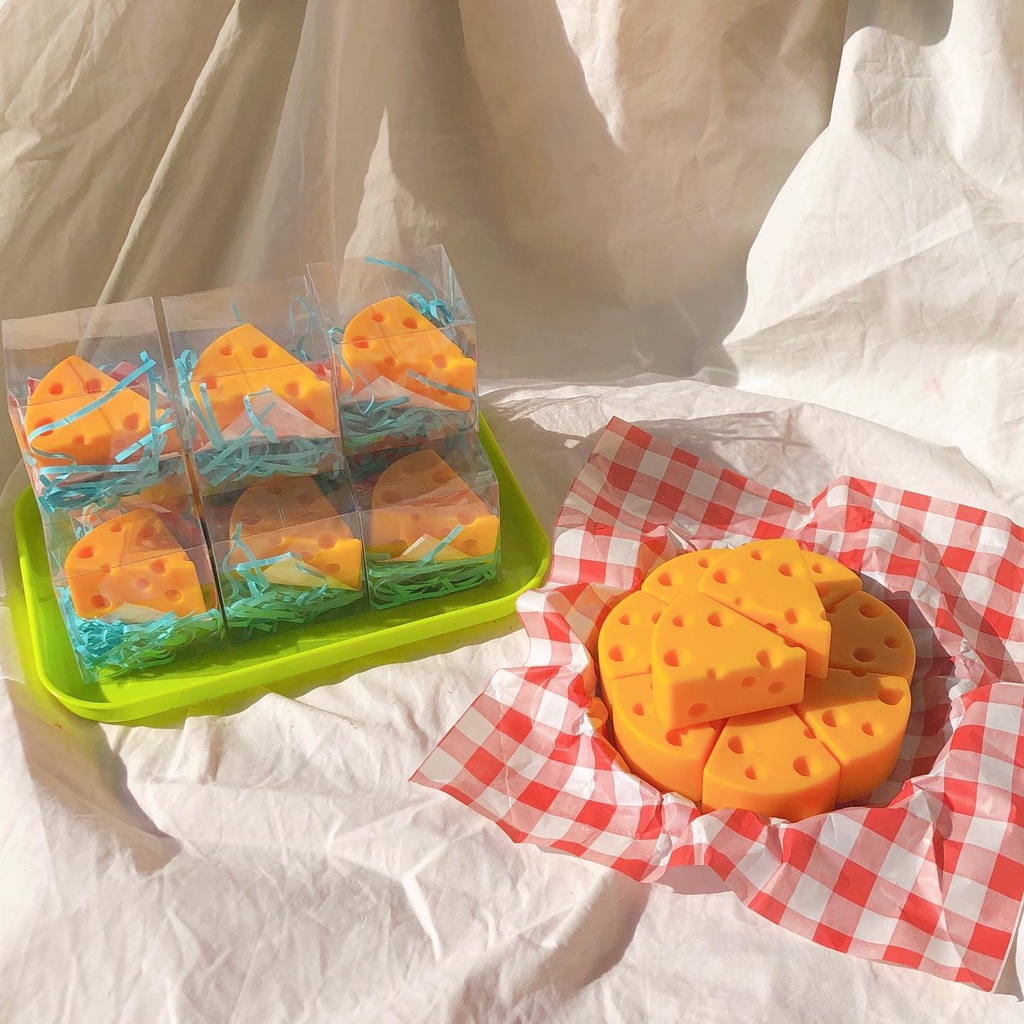 Cheese Soap l สบู่อาบน้ำ รูปชีส กลิ่นนม (พรีออเดอร์)