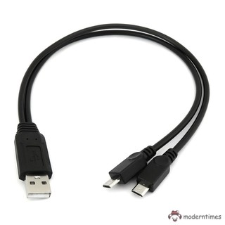 สายUsb 2 . 0 Type A Male To Male Dual Micro Usb Y อะแดปเตอร์แยกสายเคเบิ้ล