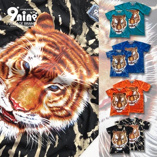 9nine เสื้อกัดสีสกรีนลาย Tiger  รุ่น BL1156-9 ( รวมสี )