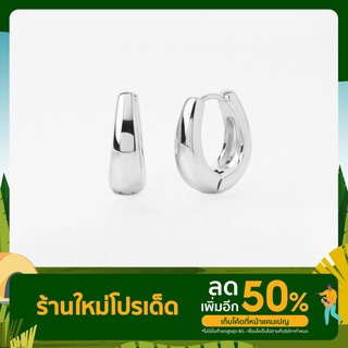 Variandco - Bella Silver Earrings  ต่างหูห่วงเงิน ชุบโรเดียม Rhodium Plating - ต่างหูห่วงเงินแท้