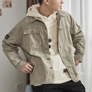 MNO.9 Fashion Lightweight Retro Jackets C11 เสื้อแจ็คเก็ต เสื้อคลุม แนวเสื้อเชิ้ด สไตย์ญี่ปุ่น วินเทจ