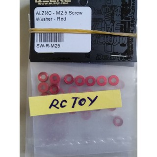 🎯พร้อมส่ง SW-R-M25 # ALZRC M2.5 Screw Washers RED