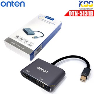 ตัวแปลงสัญญาณภาพ ONTEN Mini Display to HDMI and VGA adapter รุ่น OTN-5131B