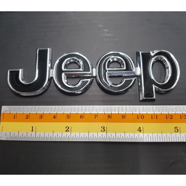 Logo Jeep งานเหล็ก 13×4cm