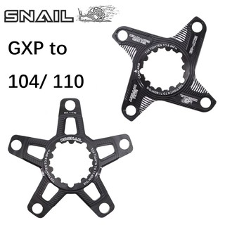 Snail อะแดปเตอร์ใบจานแปลง for sram GXP  X9 XX1 X0 X01 6 mm to 104 BCD/110BCD ( 1 ชิ้น)