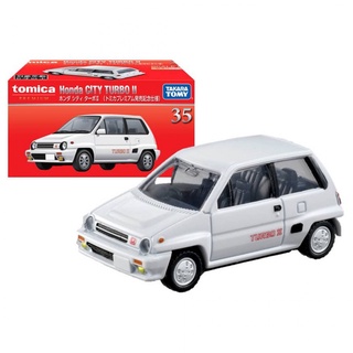 Tomica Premium HONDA CITY TURBO II WHITE 1ST NO.35 DIECAST SCALE รุ่นรถ