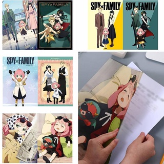 Spy×family กระเป๋าเอกสาร PVC ทรงตัว L ขนาด A4 สําหรับใส่เอกสาร เครื่องเขียน ของขวัญ