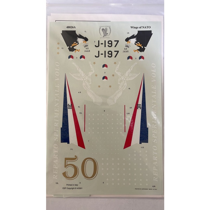 EAGLE STRIKE 48026 F-104G & F-16AWings NATO ตอนที่ 1 1/48 - DECAL
