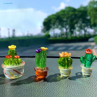 [NE] Cactus Ornament Transparent Visible Cactus Figurine Eye-catching