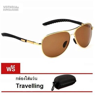 Fin 1 แว่นกันแดด Polarized รุ่น VEITHDIA 1609 - สีทอง