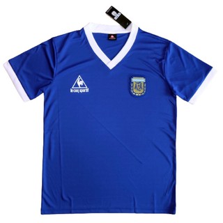 Argentina 1986 FIFA World Cup Retro เสื้อบอลย้อนยุคทีมชาติอาร์เจนตินา เสื้ออาร์เจนตินาย้อนยุค เสื้อทีมชาติอาร์เจนตินา