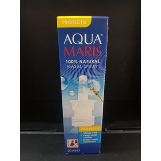 Aqua Maris Protecto 20 ml. อควา มาริส โปรเทคโท สเปรย์พ่นจมูก สารละลายจากเกลือทะเล สำหรับผู้เป็นภูมิแพ้