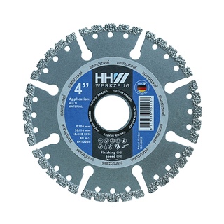 HHW ใบตัดเพชร อเนกประสงค์ 4นิ้ว DIAMOND CUTTING DISC MULTI MATERIALS 4"