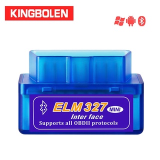 Elm327 เครื่องอ่านโค้ด บลูทูธ V2.1 OBD2 elm 327 สําหรับอะแดปเตอร์ Android Torque OBDII