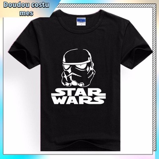 ย้อนยุคเสื้อยืดผู้ชาย แขนสั้นผู้ชาย ✰Alimoo Star Wars เสื้อยืดท็อปส์ผ้าฝ้ายแขนสั้นฮิปฮอปผู้ชายพิมพ์ Men and Women Cotton