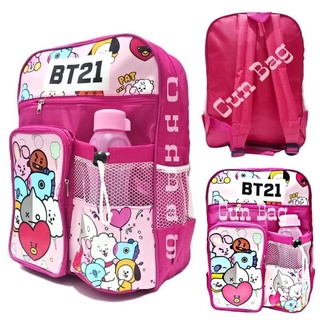 2in1 TK-SD BT21 กระเป๋าเป้สะพายหลังสําหรับใส่เครื่องดื่มขวดนม