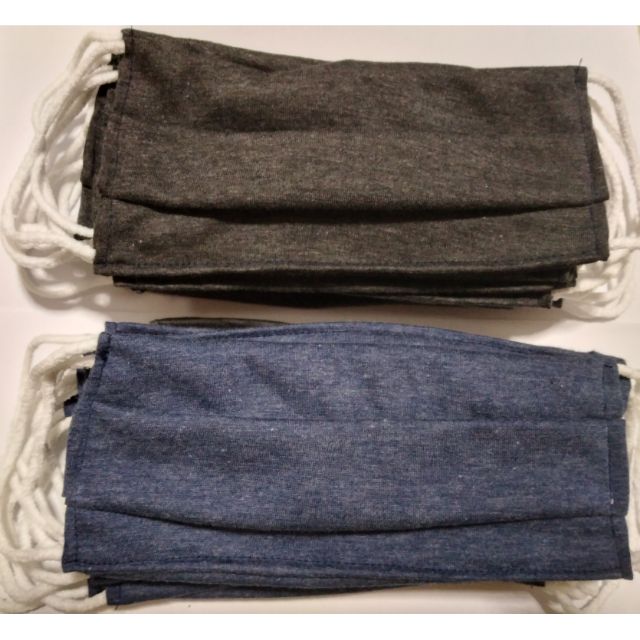 พร้อมส่ง ขายส่งยกโหล(12ชิ้น) ผ้าปิดจมูกซักได้ผู้ใหญ่ ผ้าCotton มีหลายสี