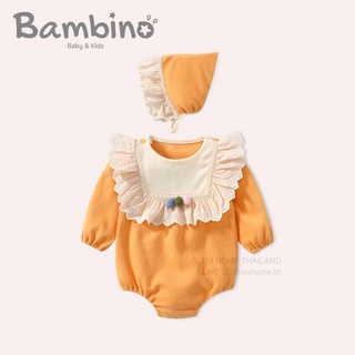 Bambino ชุดบอดี้สูทเด็กทารกผู้หญิง ชุดจั๊มสูทเด็กทารกผู้หญิง ชุดเด็กอ่อน ชุดเด็กแรกเกิด  Baby Bodysuits Jumpsuits