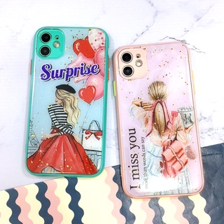 ￼เคส Samsung/ซัมซุง a52/A03s/a32(4g)/A02s/a12/A02/a22(4g)พร้อมส่งเคส tpu ขอบสีกันกล้อง กากเพชรกริตเตอร์ เคสแฟชั่น เคสสวย