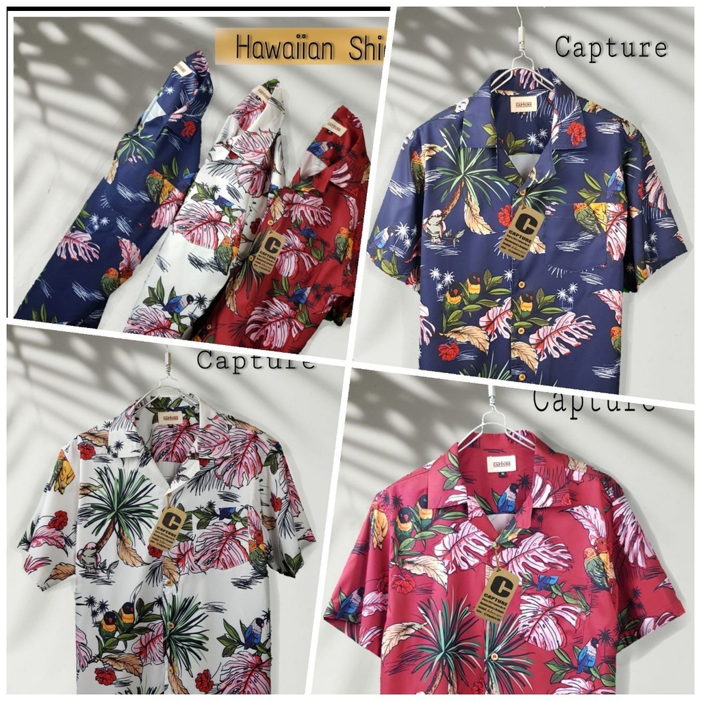 เสื้อเชิ้ตฮาวาย (Hawaii) แนวเดอะทอย ลายศิลป์ มีไซส์ M-2XL
