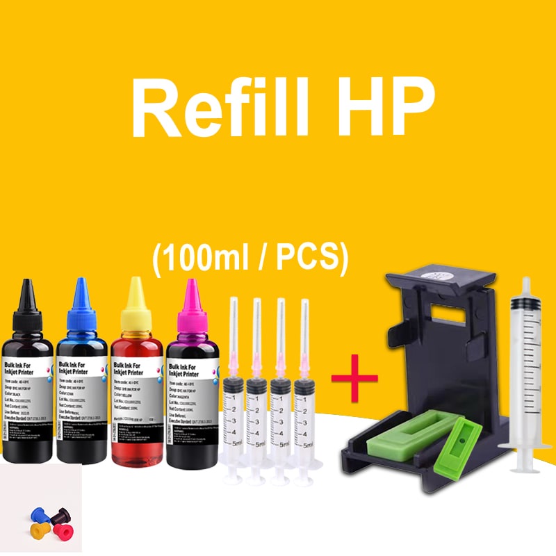 HP 67 63 682  65 678 680 21 22 46 60 61 62 901 หมึกเติมสำหรับ HP 1112 2130 2132 1115 1118 2135 2138 