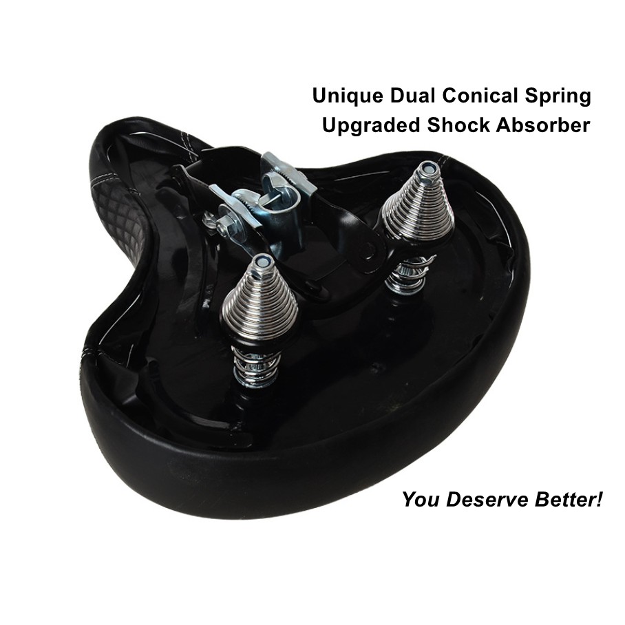 Backrest Saddle Bike Seat with Backrest Bicycle Tricycle Saddle Seat