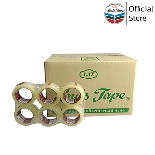 LOUIS TAPE เทปโอพีพี เทปปิดกล่อง OPP Tape (L320) 2 นิ้ว x 100 หลา ใส กาวสังเคราะห์ (72 ม้วน/ลัง)