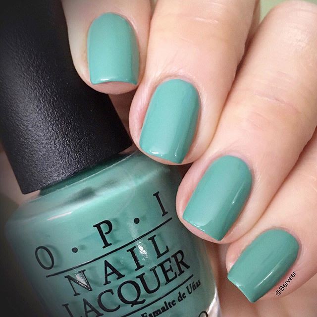 OPI - My Dogsled is a Hybrid (NL N45) สีเขียว พาสเทล น่ารักหวานๆค่า สีฟ้า-เขียวสว่างสดใส เหมือนประเทศเมืองร้อน