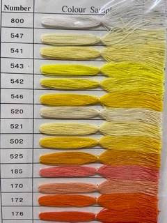 ด้ายมุกมัน ถักริมผ้าเช็ดหน้า วีนัส เบอร์70 (5กรัม) สีเยอะ!! พร้อมส่ง!!!!