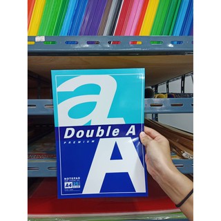 สมุดรายงาน Double A ขนาดA4  80 แกรม จำนวน 25 แผ่น ราคา 27 บาท