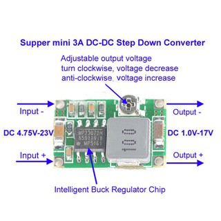 โมดูลควบคุมแรงดันไฟฟ้า DC-DC 3.3V 5V 9V 12V 3A T36 ปรับได้