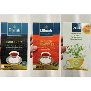 Dilmah Earl grey / English breakfast / Pure Camomile tea ชา เอิร์ลเกรย์ อิงลิช คาโมไมล์ ตรา ดิลมา นำเข้าจาก ศรีลังกา