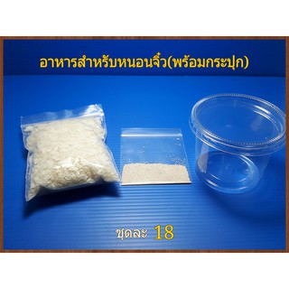 อาหารสำหรับผสมใหม่เพาะหนอนจิ๋ว(พร้อมกระปุก)-ไม่มีหัวเชื้อหนอนจิ๋ว