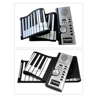 เปียโนพับ เปียโนไฟฟ้าพกพา พับม้วนได้ 61 คีย์ Electric Piano Digital Keyboard 61 Keys