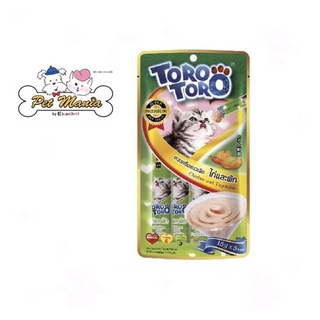 Toro Toro (15g.x4)ครีมแมวเลีย รสไก่และผัก