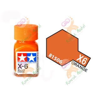 สีสูตรน้ำมัน Tamiya Enamel X6 Orange 10ml