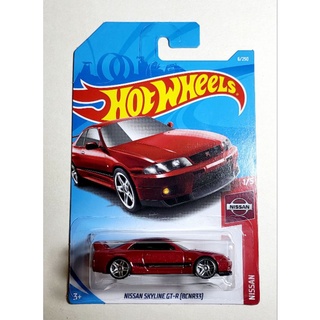hot wheels NISSAN SKYLINE GT-R (R33) สีแดง