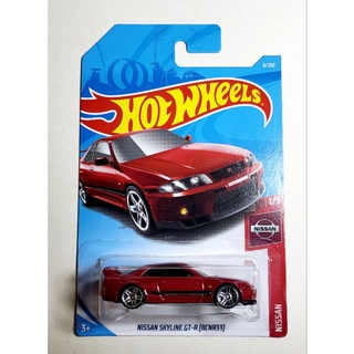 hot wheels NISSAN SKYLINE GT-R (R33) สีแดง