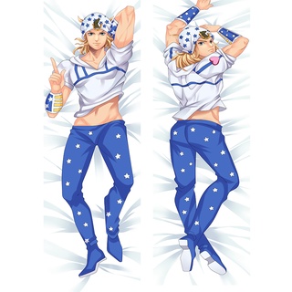 ปลอกหมอน ลายอนิเมะ JoJos Bizarre Adventure Kujo Jotaro Johnny Joestar Coplay ขนาด 60x180 ซม. สไตล์ญี่ปุ่น