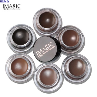 【ANDES】IMAGIC Makeup Waterproof Eyebrow Ream 6 Colors Optional With Brush Head