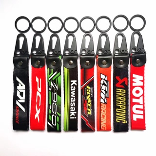 พวงกุญแจรถจักรยานยนต์ ป้องกันการสูญหาย อุปกรณ์เสริม สําหรับ Honda ADV PCX MOTUL JDM AKRAPOVIC