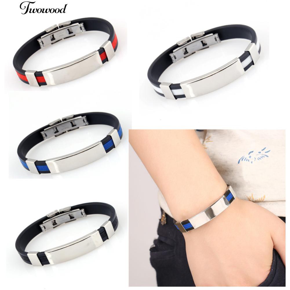 สร้อยข้อมือ ซิลิโคน เครื่องประดับสำหรับผู้ชาย