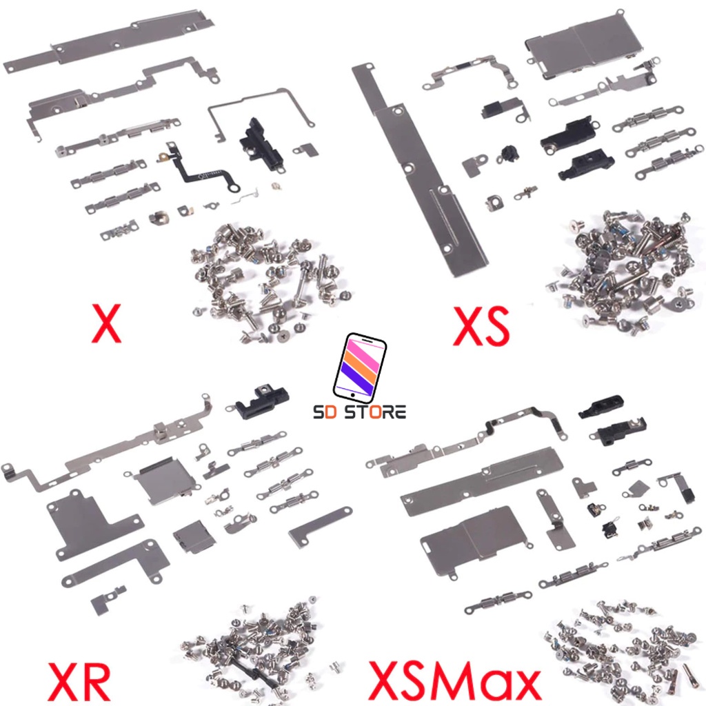 ชุดเหล็กครอบ ชุดน๊อต ด้านใน Metal set & Screw Set X XR XS XSmax